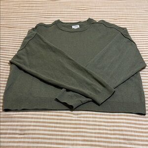J. Crew Olive Crewneck Sweater - Women’s